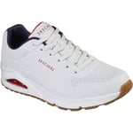 Skechers Mens Uno Stand on Air 52458-Wnvr White/Navy/Red Lace Up Shoe