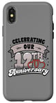 iPhone X/XS 12th Wedding Anniversary Celebrating 12 Years Matching Gift Case