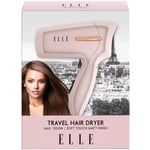 ELLE Compact Travel HAIR DRYER (1200w) Blush Pink & Gold, 🇬🇧Seller, Fast 🚚