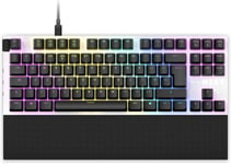 Function Tkl Clavier Mécanique Gamer Pour Pc - Éclairant - Switches Rgb Linéaires - Switches Compatibles Mx - Switches Remplaçables À Chaud - Clavier Gamer Mecanique | En (Qwerty) Blanc