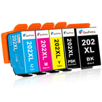 SavFinto 202XL Compatible Replacement for Epson 202 Ink Cartridges for Epson Expression Premium XP-6000 XP-6005 XP-6100 XP-6105