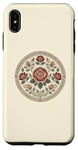 Coque pour iPhone XS Max Rose florale botanique, style bohème minimaliste, roses d'amour