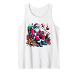 Funny Video Games Santa Gamer 8-bit Gaming Christmas Gamers Tank Top