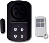 Minder Weatherproof Wireless Gate Door Alarm with Code or Remote Entry - Alarm a