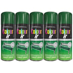 5X Forest Green Gloss Spray Paint Aerosol Auto Car Lacquer Wood Metal 400ml