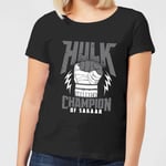 Marvel Thor Ragnarok Hulk Champion T-shirt Femme - Noir - 3XL - Noir