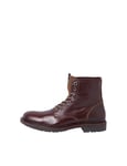 JACK&JONES Men's Jfwtanner Leather Boot Ankle, Brandy Brown, 9 UK