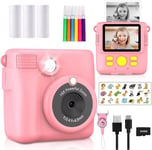 Premium Mini Children'S Camera with 32G SD Card, Rechargeable HD Video Camcorder