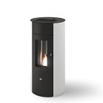 Poêle à Granulés EVA CALOR Trinity Blanc 10,5 Kw