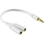 INSTEN Câble Adaptateur - Doubleur-Splitter-Diviseur-Répartiteur - Audio Stéréo - 1 jack 3,5mm mâle vers 2 jack 3,5 mm femelles P...