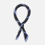 Neck Scarf Silk - Dark Blue-Blue Sailboat