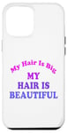 Coque pour iPhone 12 Pro Max Love Big My Hair Is Beautiful Afro Bouclés Rose