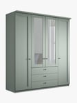 John Lewis Marlow 200cm Hinged Door Wardrobe with Mirrors & 3 Drawers