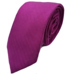 New Gentlemens Mens Slim Plain Purple Country Range Tie (Wedding Event Party)