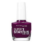 Maybelline New York – Vernis à Ongles Professionnel – Technologie Gel – Super Stay 7 Days – Teinte : Ever Burgundy (270)