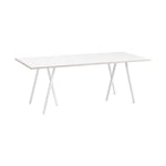 HAY Loop Stand incl. support spisebord 92,5x200 cm White-white laminate-plywood