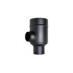 Cheminee coaxial Element separateur noir d. 100/150 ce en acier 316 pour poele a pellets Fabrique en Italie uni 1856/2