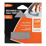 Gerlon Recharge 3 patins abrasifs Triangle/Delta super resistants en Maille Ceramic 93 x 93 x 93 MM grain 120 (moyen) ADPSDM Neutre