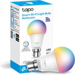 Tapo Smart Bulb, B22 Multicolor Energy Saving Alexa Light Bulbs, 60WB (2-Pack)