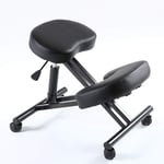 Ergonomic Kneeling Chair,Bar Stool Ergonomic Adjustable Knee Chair Metal Lifting Chair Thick Cushion seat PU Leather Home Office Chair Computer Game Chair Posture Correction Chair