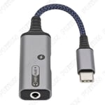 2-in-1 USB Type C To 3.5mm Headphone and Charger Adapter For Galaxy S22 iPad Pro