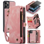 CaseMe Multi-slot Plånboksfodral iPhone 11 Pro Rosa