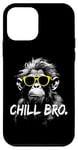 Coque pour iPhone 12 mini Chill Bro - Singe cool avec lunettes de soleil - Idée cadeau Gamer