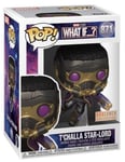 Figurine Funko Pop - Marvel What If...? N°871 - T?Challa Star-Lord - Métallique (56788)