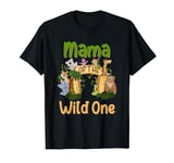 Mama Of The Wild One Zoo Birthday Family Safari Jungle T-Shirt