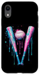 iPhone XR Sprinkles Drip Baseball Bat Art for Baseball Fans Design Case