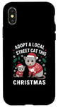 iPhone X/XS Funny Opossum Adopt A Local Street Cat Case