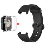 Bracelet De Rechange En Silicone Pour Montre Mi Watch Lite 2,Bracelet De Rechange - Type Black Bundle-For Redmiwatch2 Lite