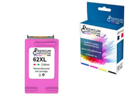 PREMIUM CARTOUCHE - 1 Cartouche compatible pour HP 62 CL XL Couleur HP DeskJet Ink Advantage 5645 Envy 5540 Series 5540 e-All-in-One 5544 e-All-in-One