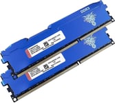 Ram DDR3 16go (2x8go) 1866MHz PC3-14900 Udimm CL13 Non-ECC Unbuffered 1.5V 2Rx8 Double Rang 240 Pin Mémoire Ram Barette Kit pour Ordinateur de Bureau (Bleu)