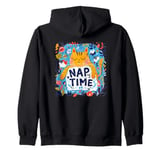 Sleeping Cat with this happy nap Time Costume Zip Hoodie