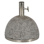 Pied de parasol granit 11 kg - ESSCHERT DESIGN - Pied de parasol - Gris - 25 x 25 x 24 cm - 3.6 cm