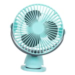 Ventilateur &agrave; panneau solaire Portable &agrave; clipser, USB, petit ventilateur de refroidissement de bureau pour les activit&eacute;s int&eacute;rieures et ext&eacute;rieures, bleu