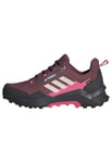 adidas Women's Terrex AX4 Gore-TEX Hiking Shoes Non-Football Low, Burgundy/Putty Mauve/Pink Fusion, 8 UK