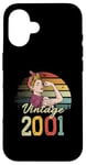 Coque pour iPhone 16 24 Year Old Awesome Since 2001 Pièces originales pour 24e anniversaire