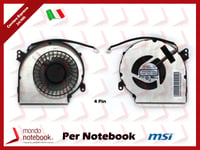 Ventilateur Fan GPU MSI GE62MVR GE72MVR (4 Broches)