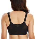 Lemorosy Soutien-Gorge Minimiseur sans Armatures pour Femme avec Bonnet Complet Fermeture Devant Confort Taille Grande (Noir,95D)