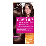 LOreal Paris Ammonia Free Semi-Permanent Hair Dye 400 Dark Brown Glossy Hair Col