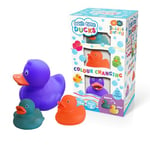 Buddy & Barney Bath Time Colour Changing Ducks - baby and toddler bath toys, floating and multi coloured, non toxic, easy set up and dry, unisex, family of ducks, safe for babies