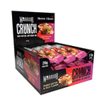 Warrior Crunch - High Protein Bars - 20g Protein Each Bar - Low Carb, Low Sugar Snack - 12 Pack x 64g (Peanut Butter Jelly)