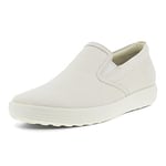 ECCO Femme Chaussures à Enfiler Souples 7 W, Poudre Blanche, 36 EU Étroit