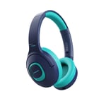 PROMATE Child-Safe Wireless Bluetooth Over-Ear Headphones. Up to 5 Hours Playback Time, Range 85-93dB. Built-in 300mAh Battery, 10m Operating Distance, Built-in Mic, Padded Ear Pads. Aqua Colour (p/n: CODDY.AQA)