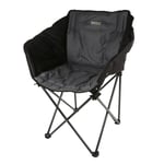 Regatta Navas Camping Chair With Storage Bag Black Seal Grey, Size: One Size - Sale