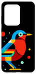 Galaxy S20 Ultra Geometric Minimalism Modern Illustration Nightingale Bird Case