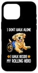 Coque pour iPhone 16 Pro Max Chien en fauteuil roulant avec handicap My Rolling Hero pour propriétaire de chien