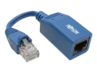 Eaton Tripp Lite Series Cisco Console Rollover Cable Adapter (M/F) - Rj45 To Rj45, Blue, 5 In. - Seriell Adapter - Rj-45 (Hane) Till Rj-45 (Hona) - 12.7 M - Cat 5E/6 - Formpressad - Blå